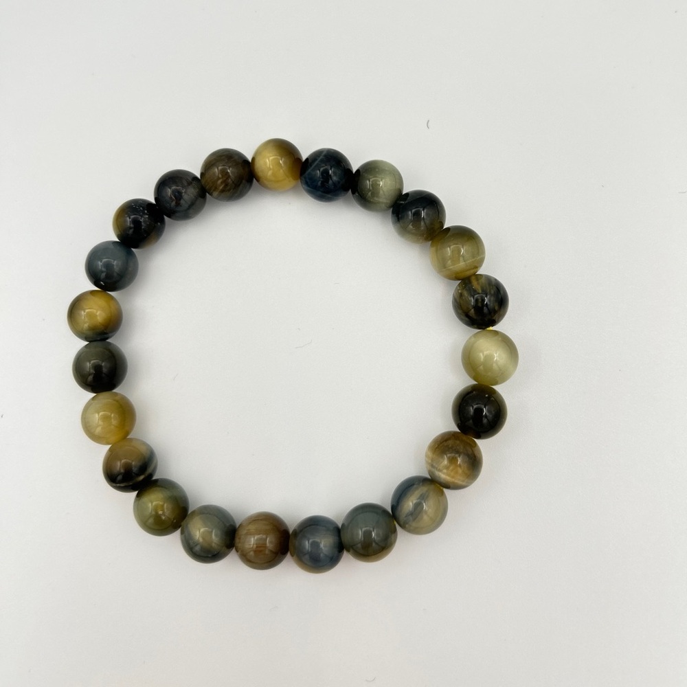 Yellow + Blue Tiger’s Eye bracelet
